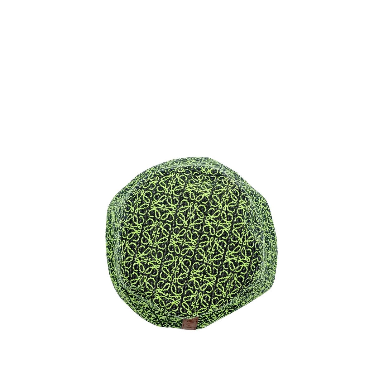 loewe-size-60-anagram-jacquard-bucket-hat-cotton-green