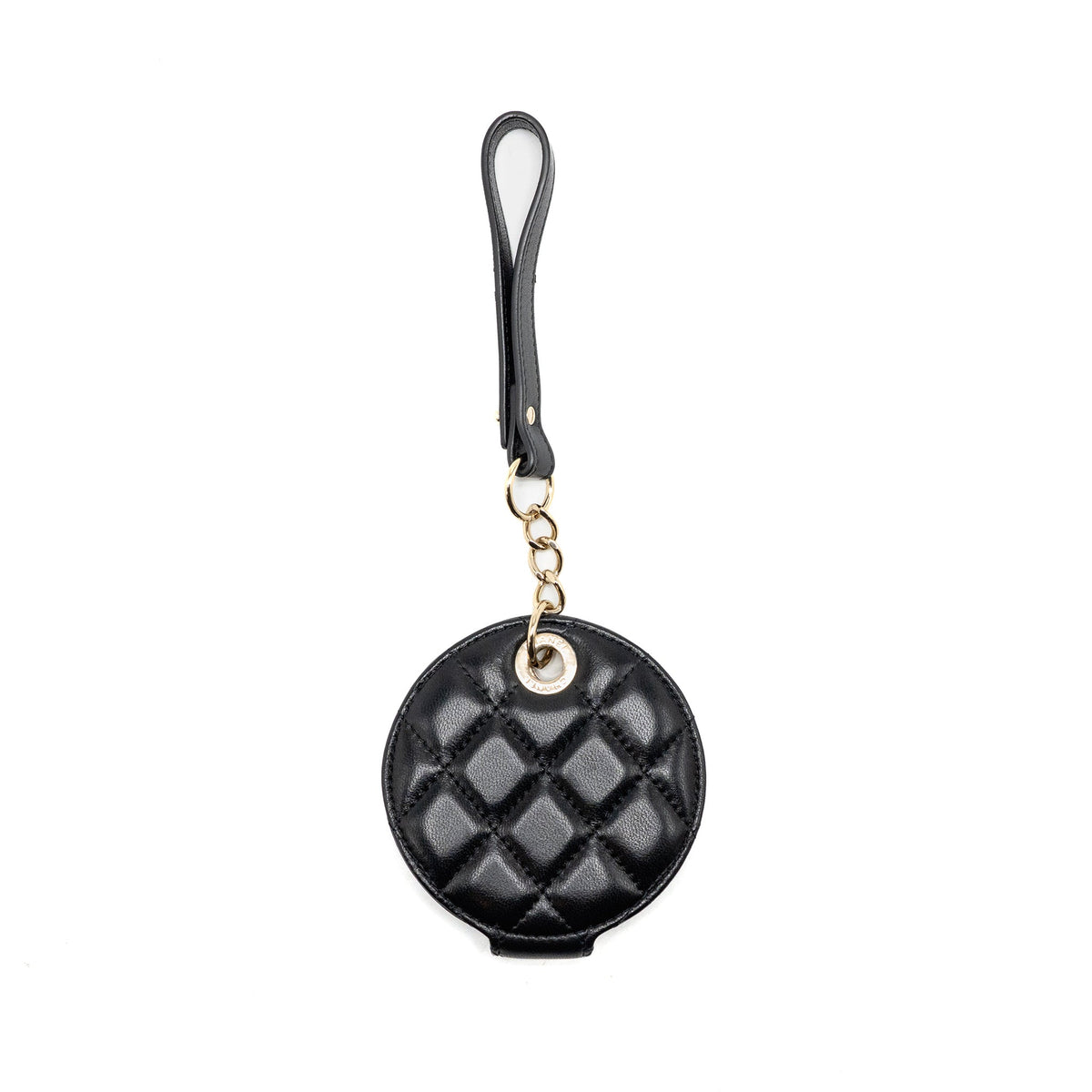 chanle-round-luggage-tag-lambskin-black-lghw