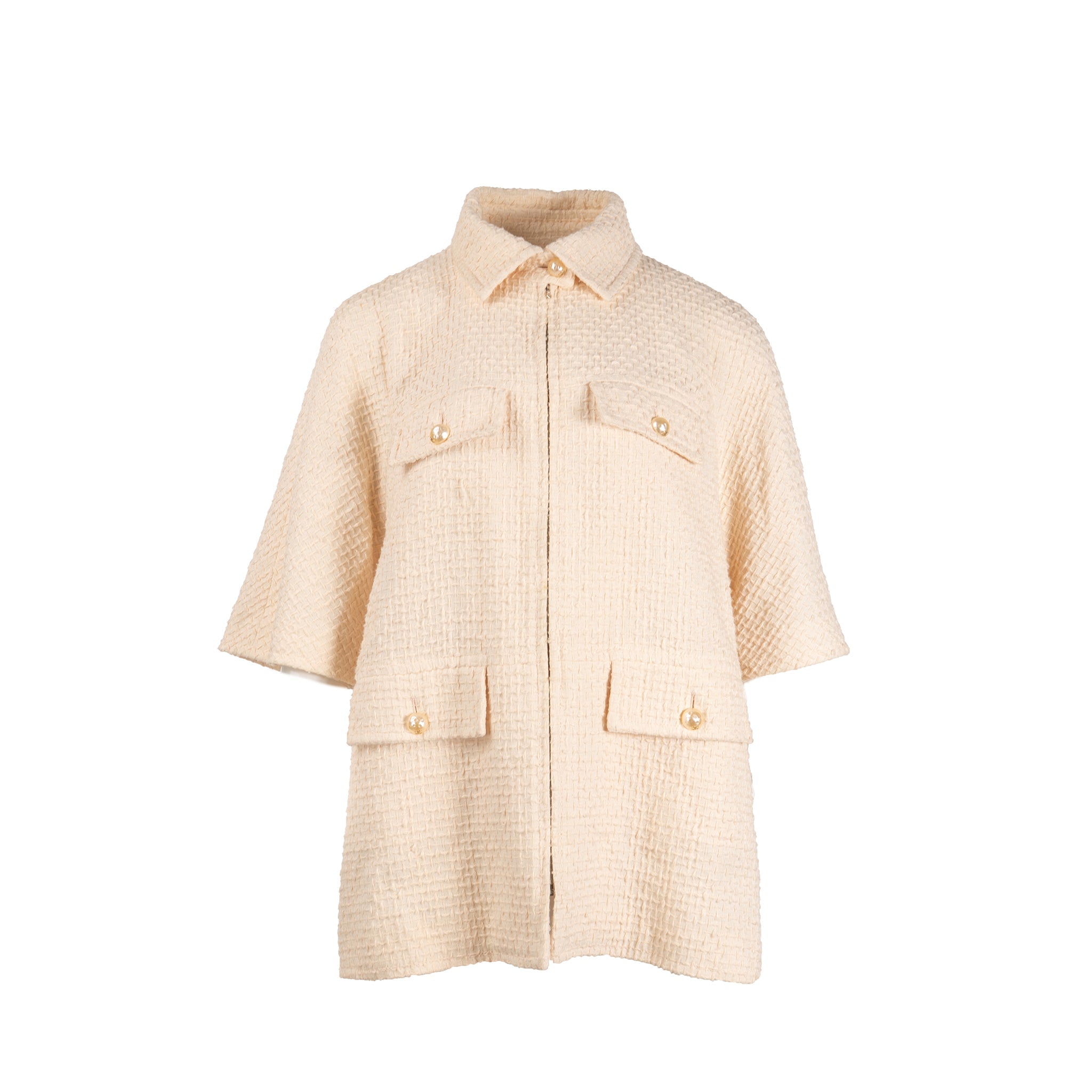 chanel-size-44-pearl-button-zip-up-jacket-tweed-cream