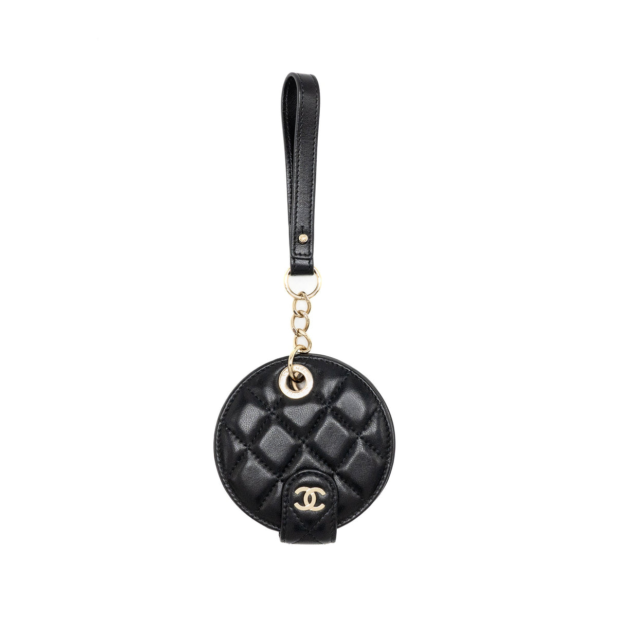 chanle-round-luggage-tag-lambskin-black-lghw