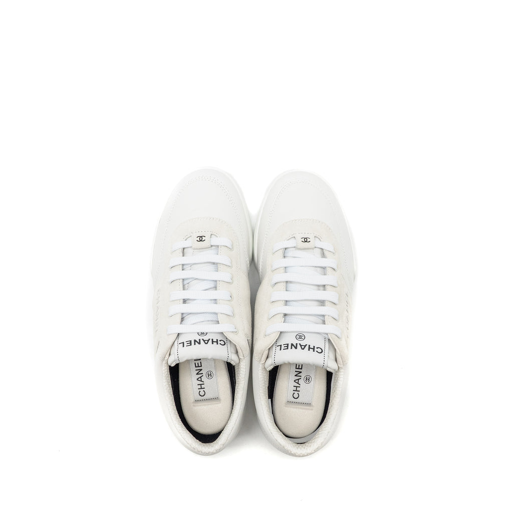 chanel-size-38-letter-logo-sneakers-calfskin-suede-white-copy