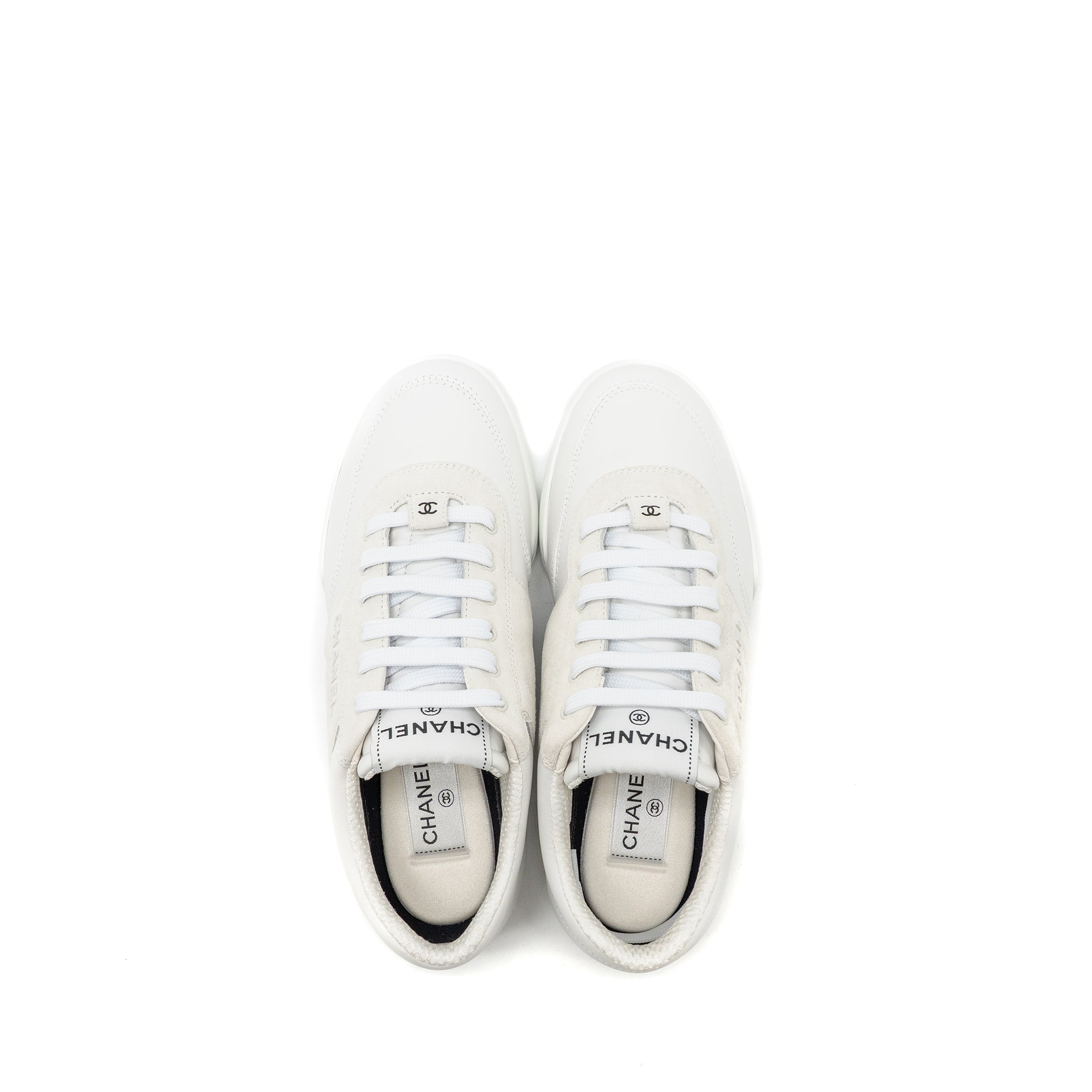 chanel-size-38-letter-logo-sneakers-calfskin-suede-white-copy