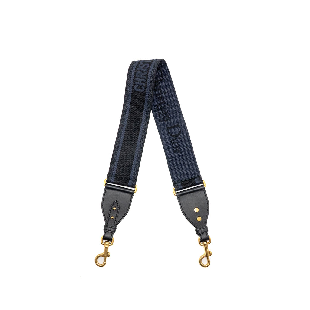 dior-shoulder-strap-fabric-leather-dark-blue-black-ghw