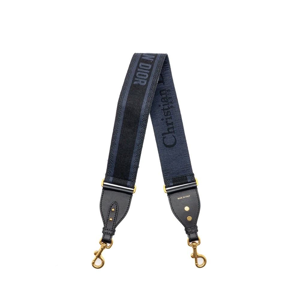 dior-shoulder-strap-fabric-leather-dark-blue-black-ghw