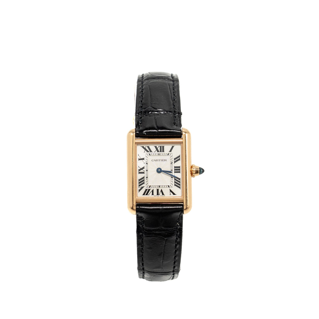 cartier-tank-louis-cartier-watch-small-model-rose-gold-case-silvered-beaded-dial-shiny-black-and-brown-alligator-straps-model-wgta0010