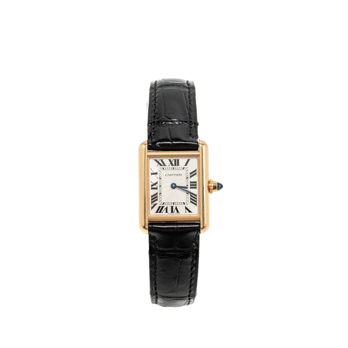cartier-tank-louis-cartier-watch-small-model-rose-gold-case-silvered-beaded-dial-shiny-black-and-brown-alligator-straps-model-wgta0010
