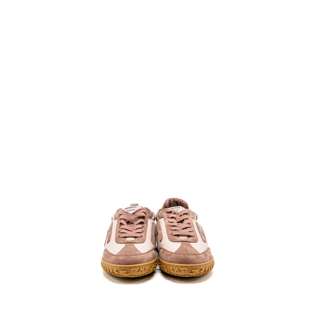 hermes-size-37-femme-jet-sneaker-chevre-velours-rose-antique