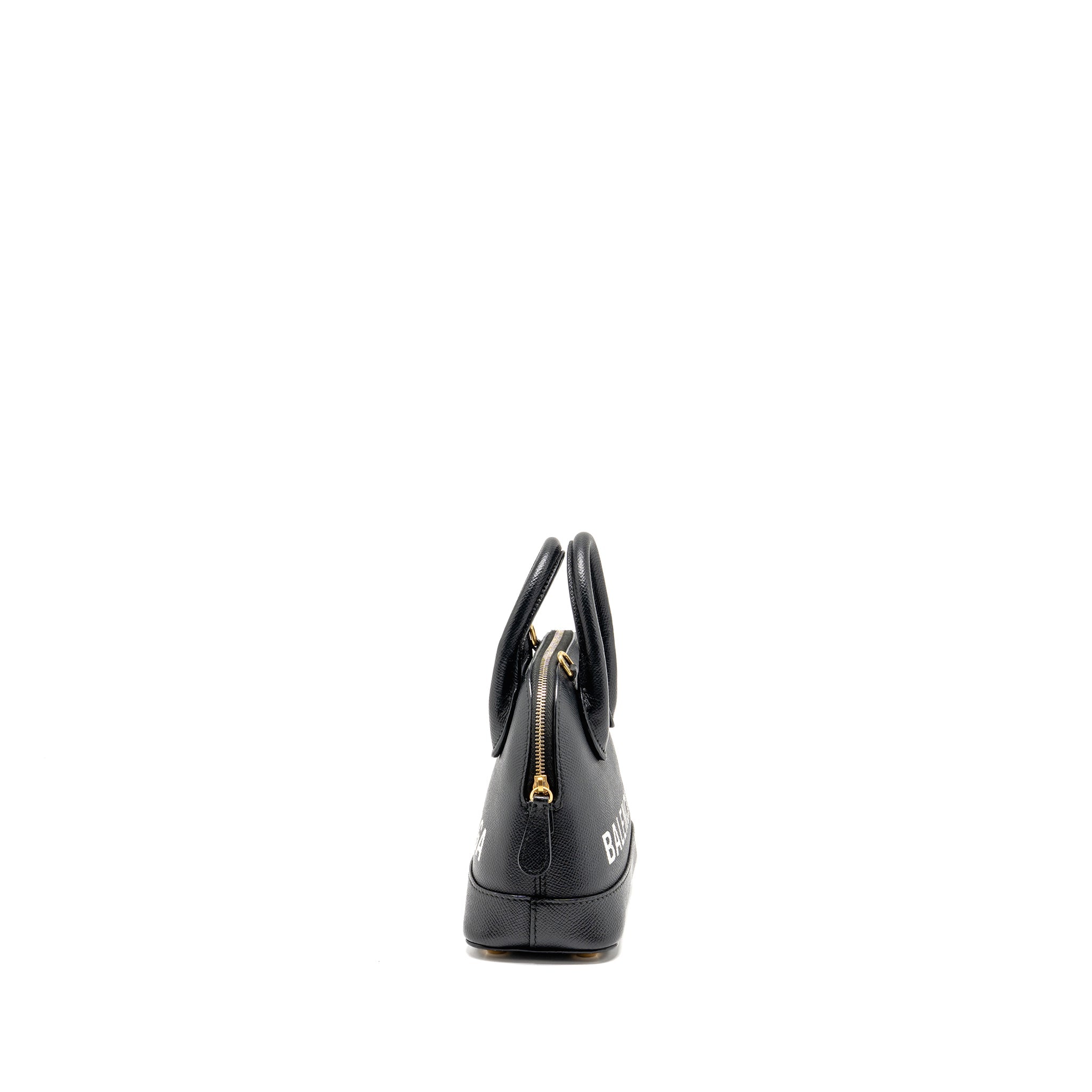 balenciaga-ville-graffiti-top-handle-bowling-bag-xxs-grained-calfskin-black-white-ghw-copy