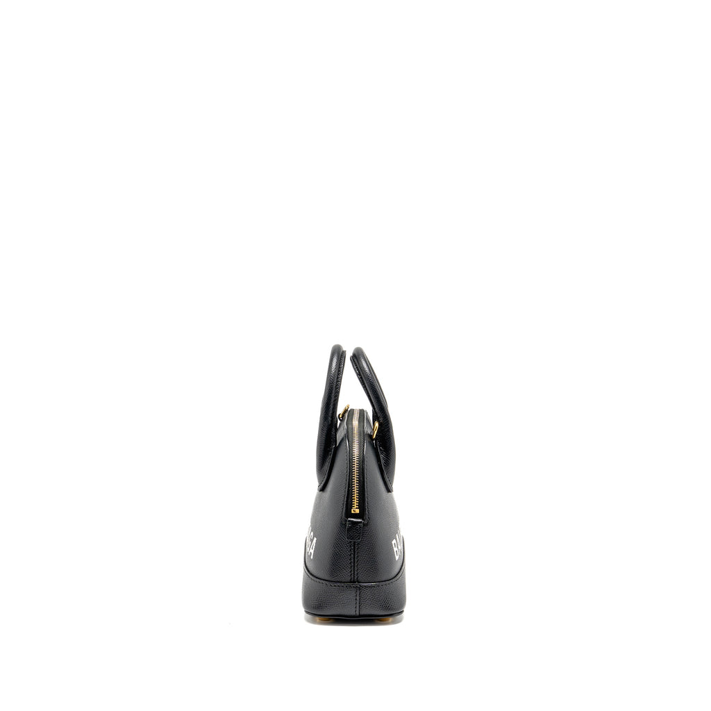 balenciaga-ville-graffiti-top-handle-bowling-bag-xxs-grained-calfskin-black-white-ghw-copy