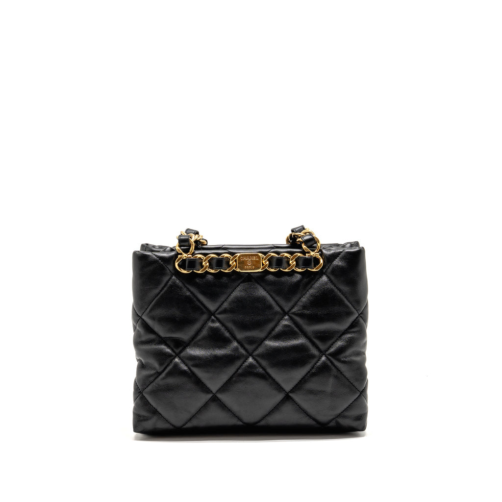 chanel-quilted-double-chain-shopping-tote-bag-lambskin-black-ghw-microchip