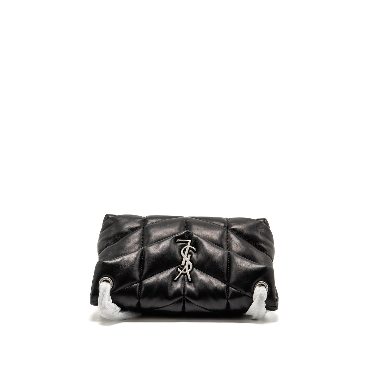 saint-laurent-ysl-small-puffer-bag-lambskin-black-shw
