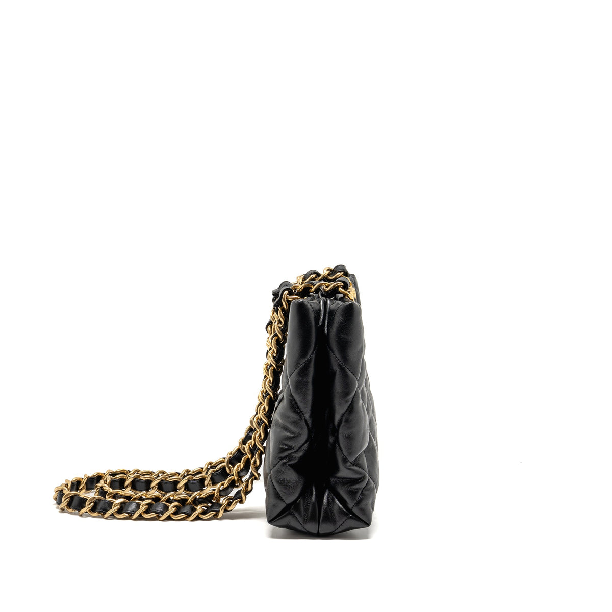 chanel-quilted-double-chain-shopping-tote-bag-lambskin-black-ghw-microchip