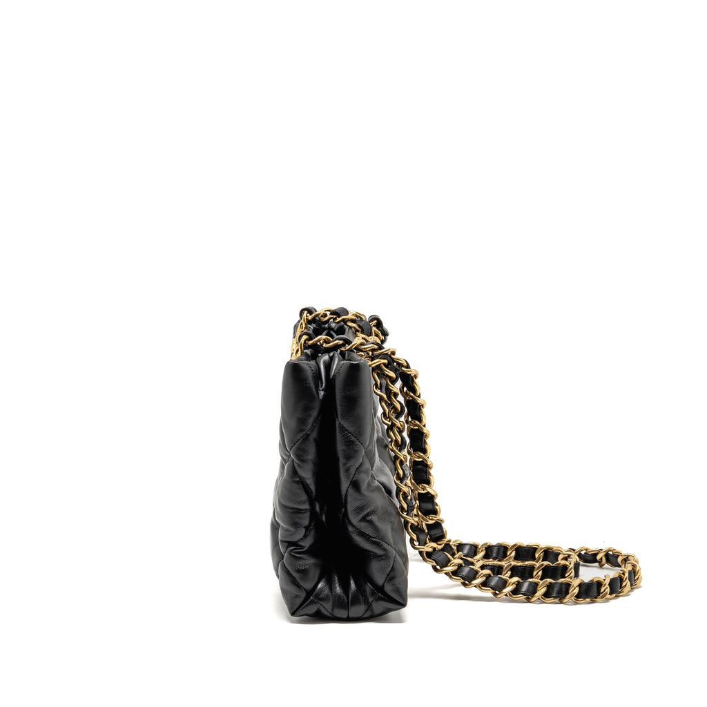 chanel-quilted-double-chain-shopping-tote-bag-lambskin-black-ghw-microchip
