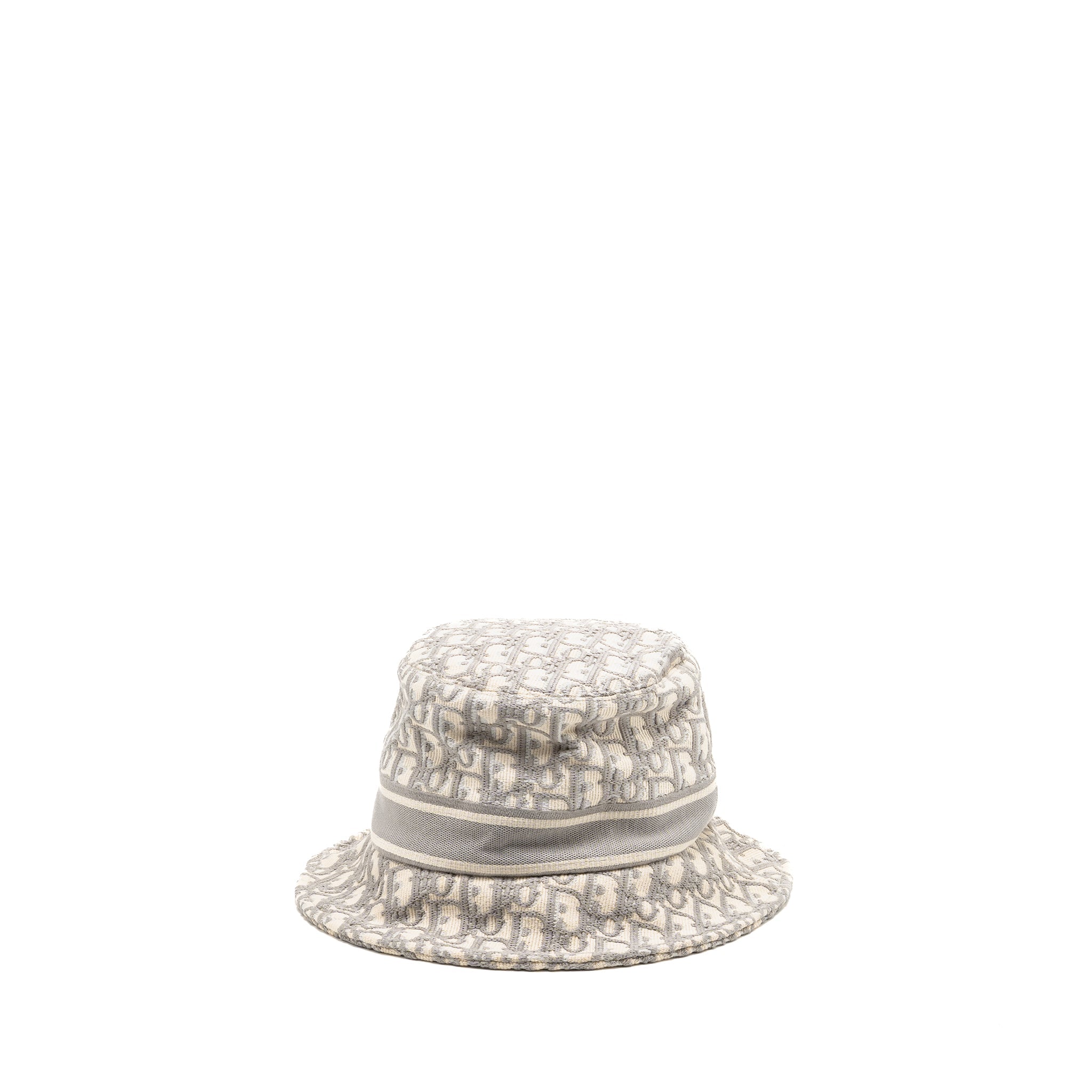 dior-size-58-oblique-small-brim-bucket-hat-cotton-white-gray-copy