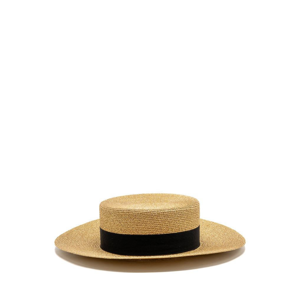 gucci-size-s-56cm-bow-and-metal-bee-detailed-lame-papier-hat-straw-effect-fabric-gold-black