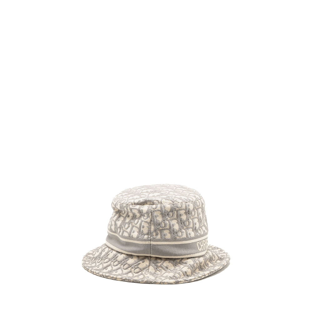 dior-size-58-oblique-small-brim-bucket-hat-cotton-white-gray-copy