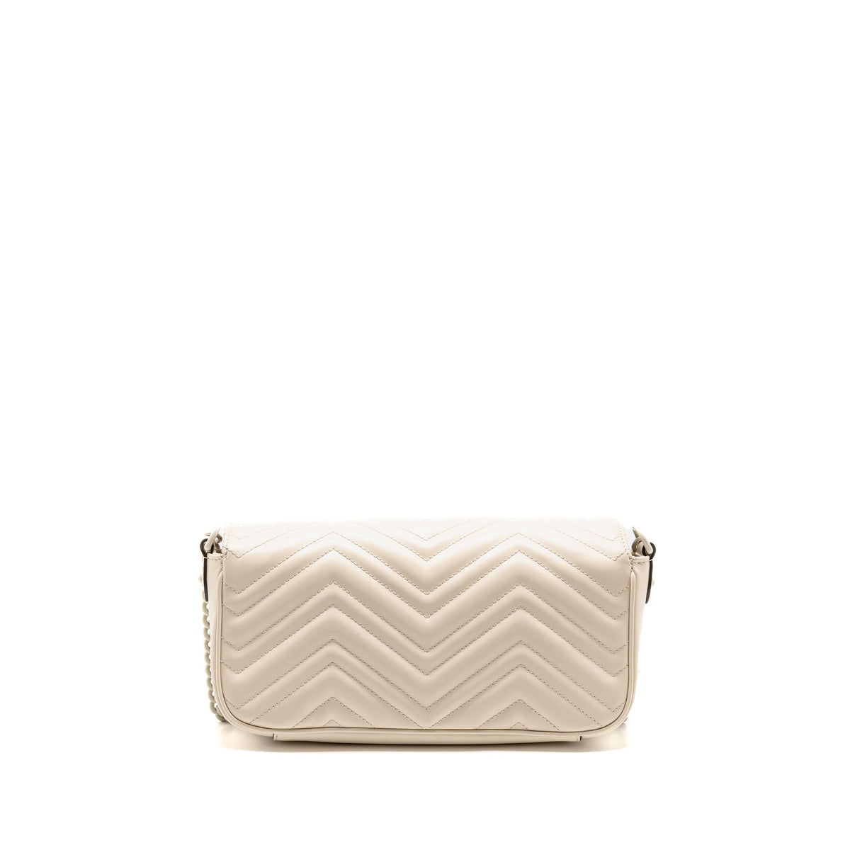 gucci-medium-gg-marmont-shoulder-bag-white-matelasse-chevron-leather-with-white-hardware-copy