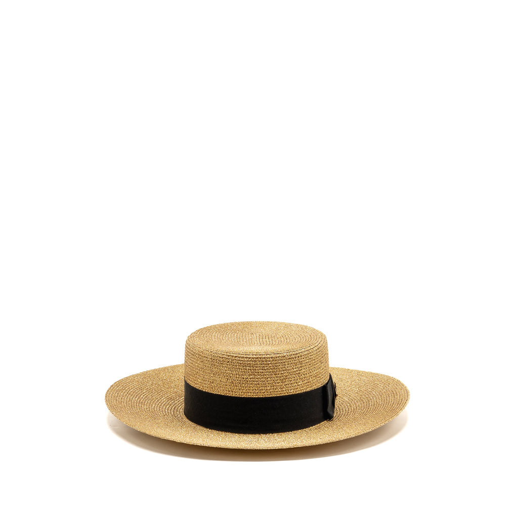 gucci-size-s-56cm-bow-and-metal-bee-detailed-lame-papier-hat-straw-effect-fabric-gold-black