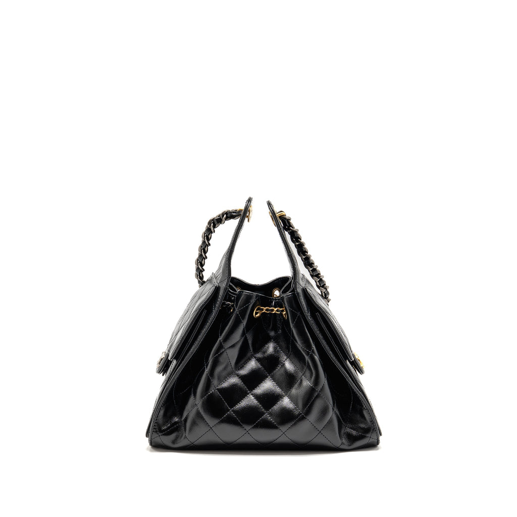 chanel-small-25-bag-aged-calfskin-black-multicolour-hardware-microchip
