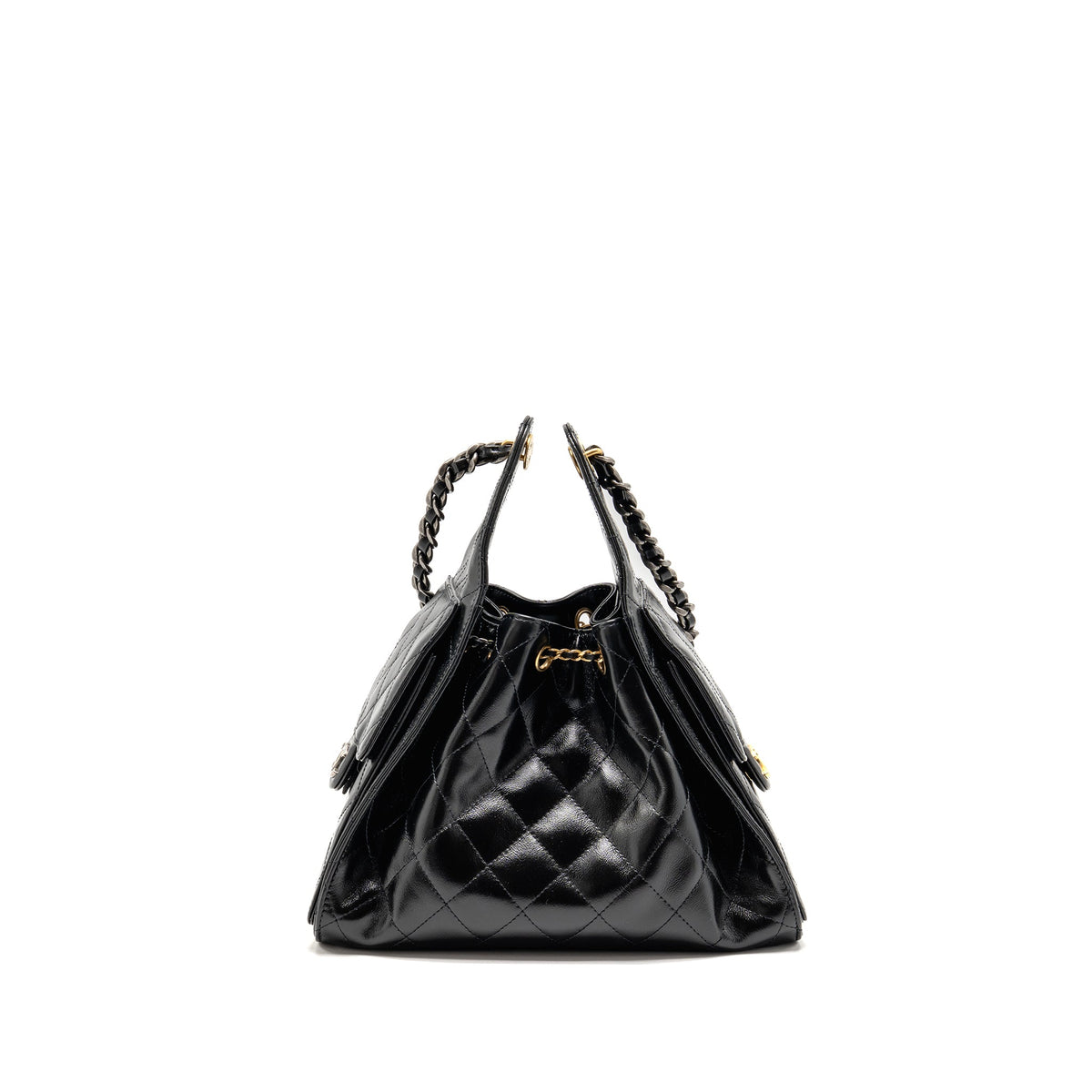 chanel-small-25-bag-aged-calfskin-black-multicolour-hardware-microchip