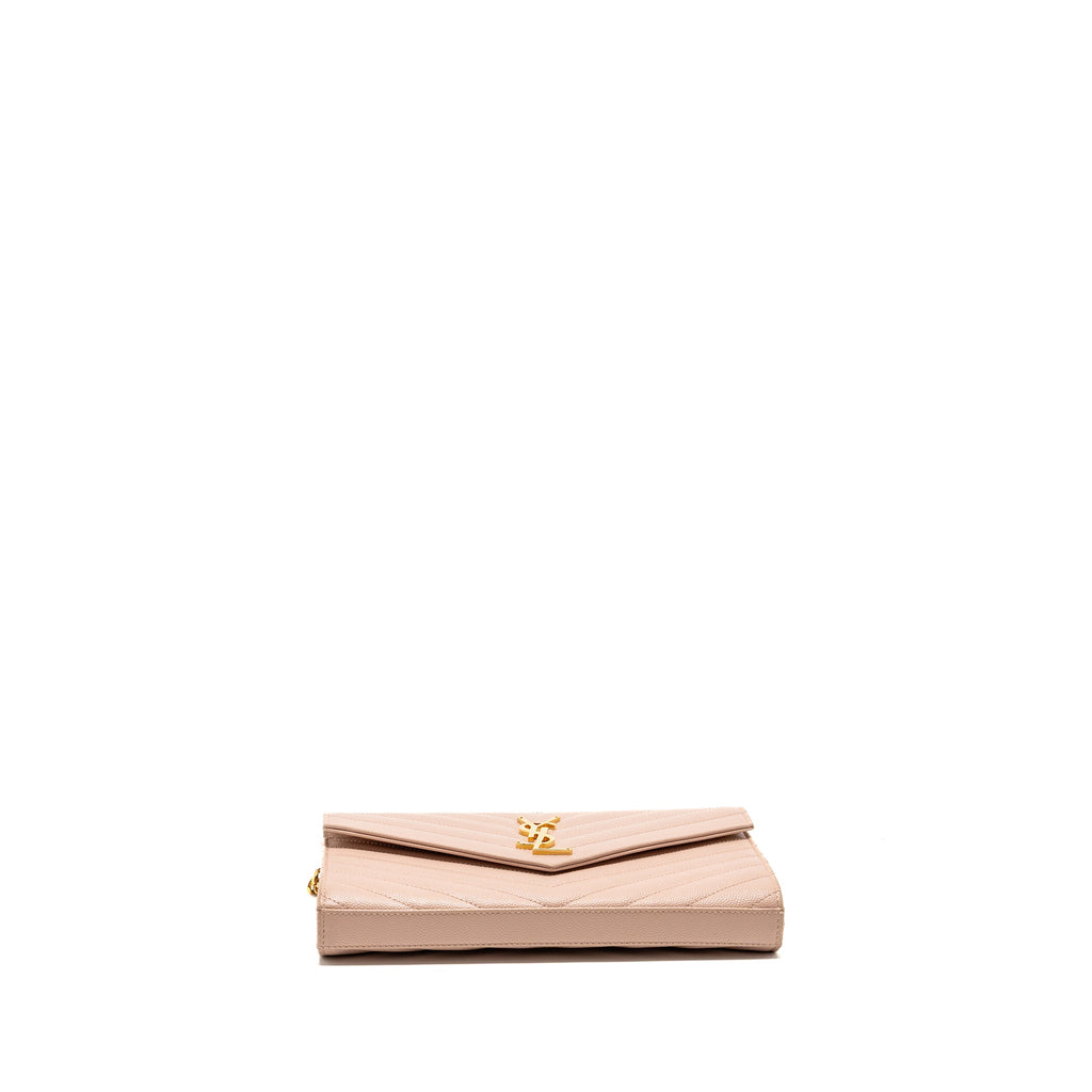 saint-laurent-ysl-matelasse-chain-wallet-grained-calfskin-pale-blush-ghw