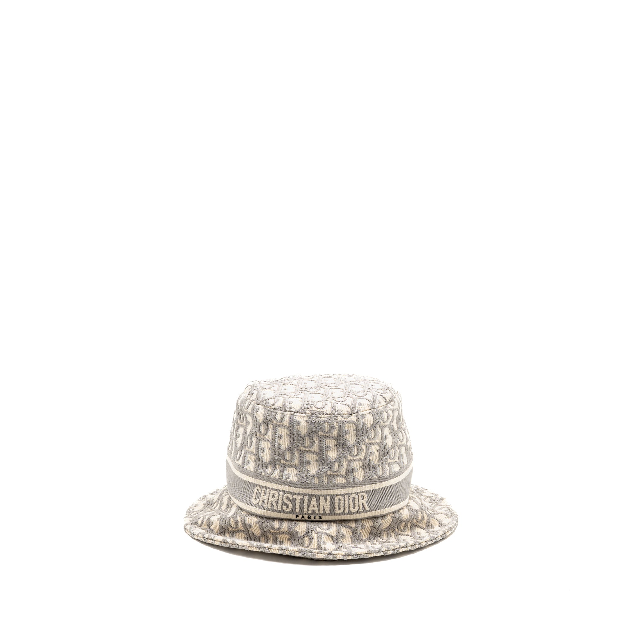 dior-size-58-oblique-small-brim-bucket-hat-cotton-white-gray-copy