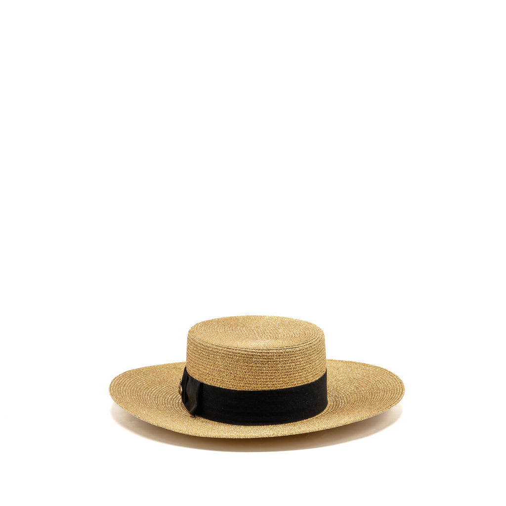 gucci-size-s-56cm-bow-and-metal-bee-detailed-lame-papier-hat-straw-effect-fabric-gold-black