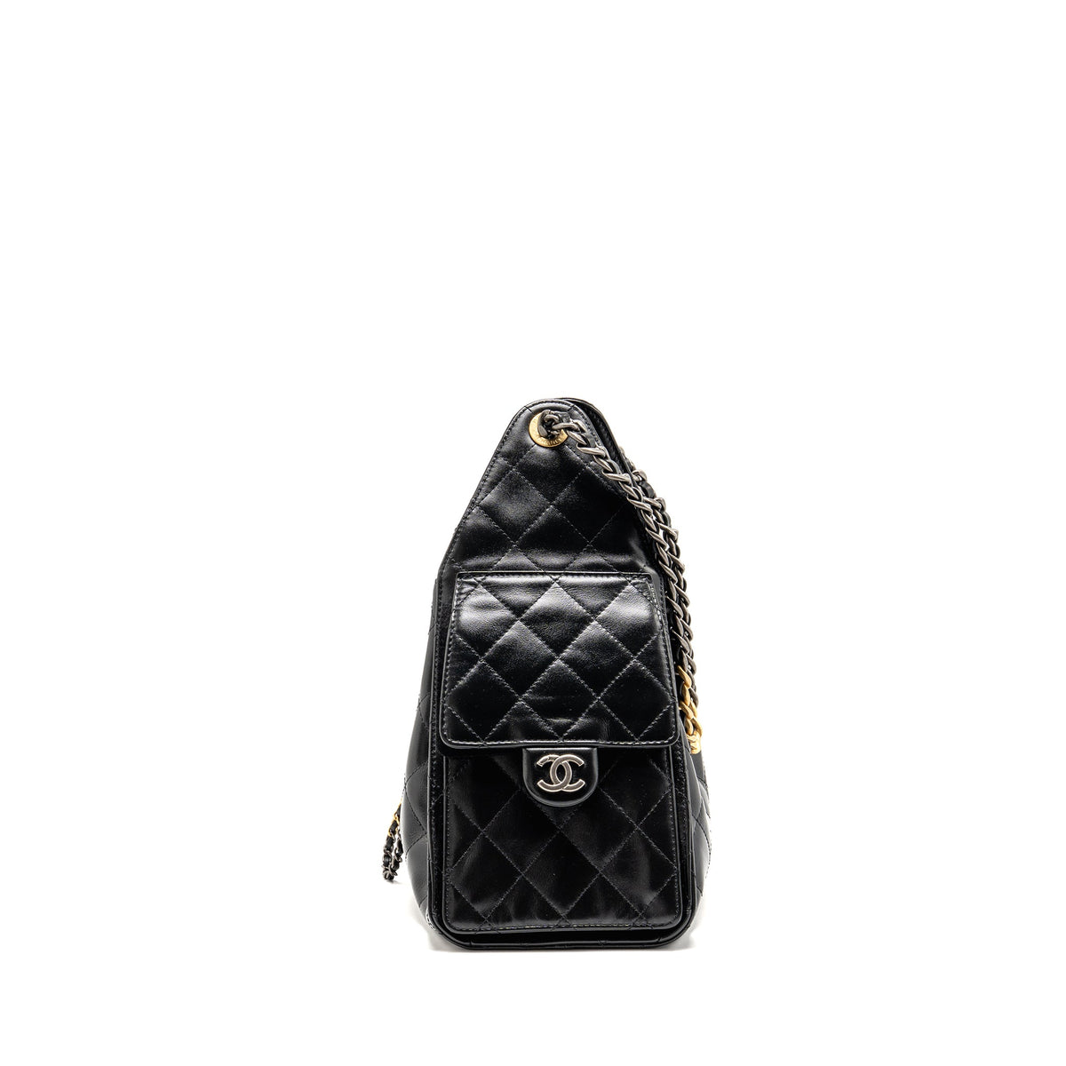 chanel-small-25-bag-aged-calfskin-black-multicolour-hardware-microchip
