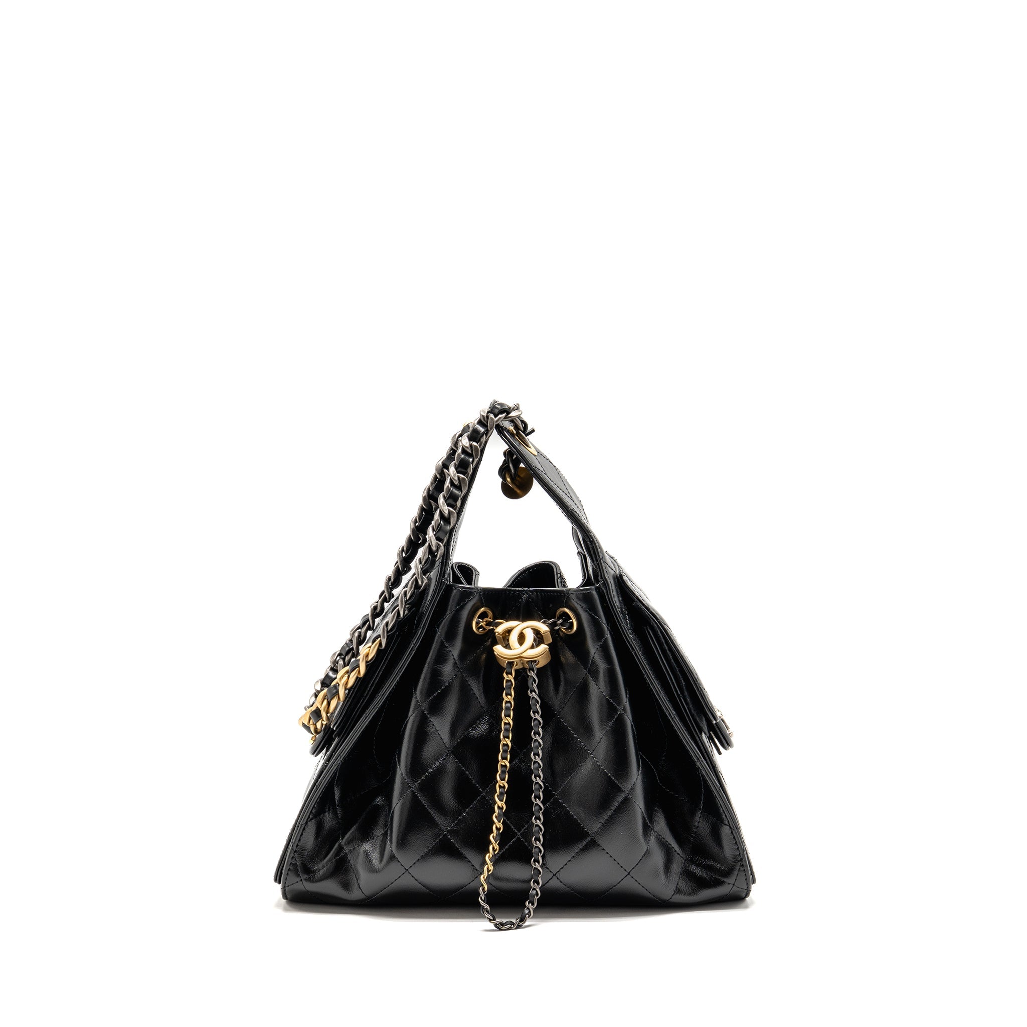 chanel-small-25-bag-aged-calfskin-black-multicolour-hardware-microchip
