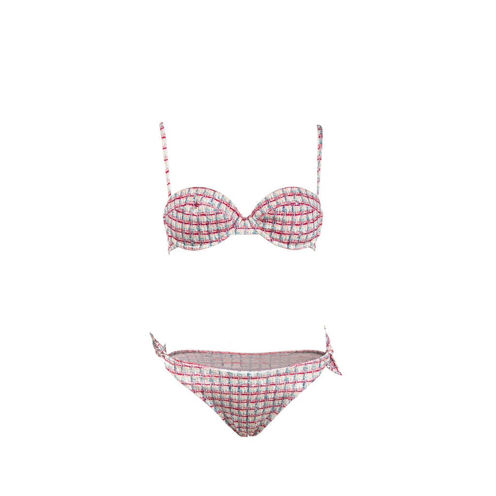 chanel-size-34-swimwear-set-pink