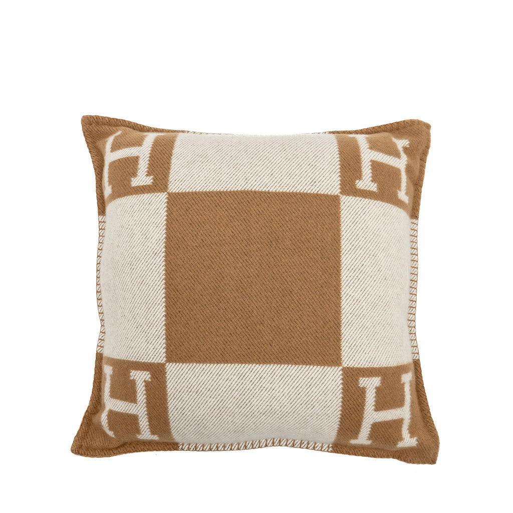 hermes-pillow-dark-brown