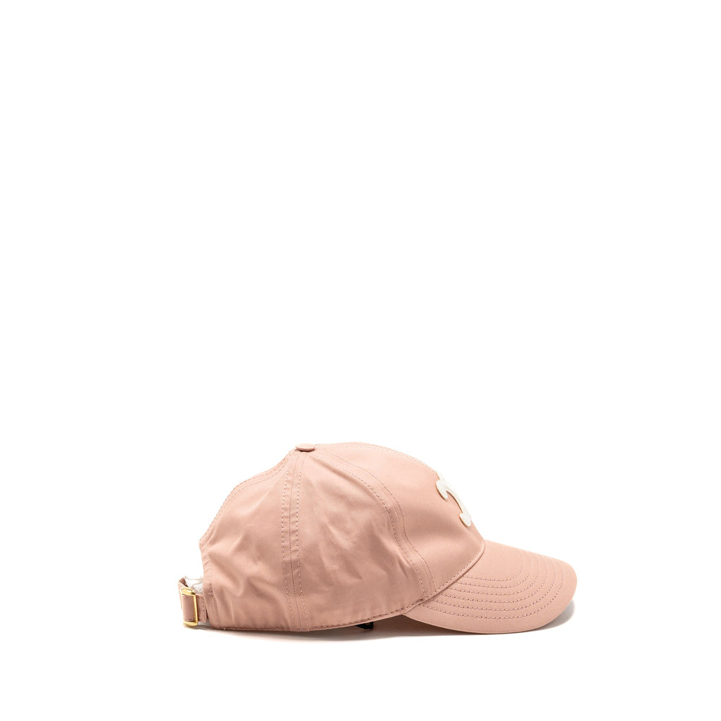 celine-size-s-triomphe-baseball-cap-cotton-vintage-pink-ghw