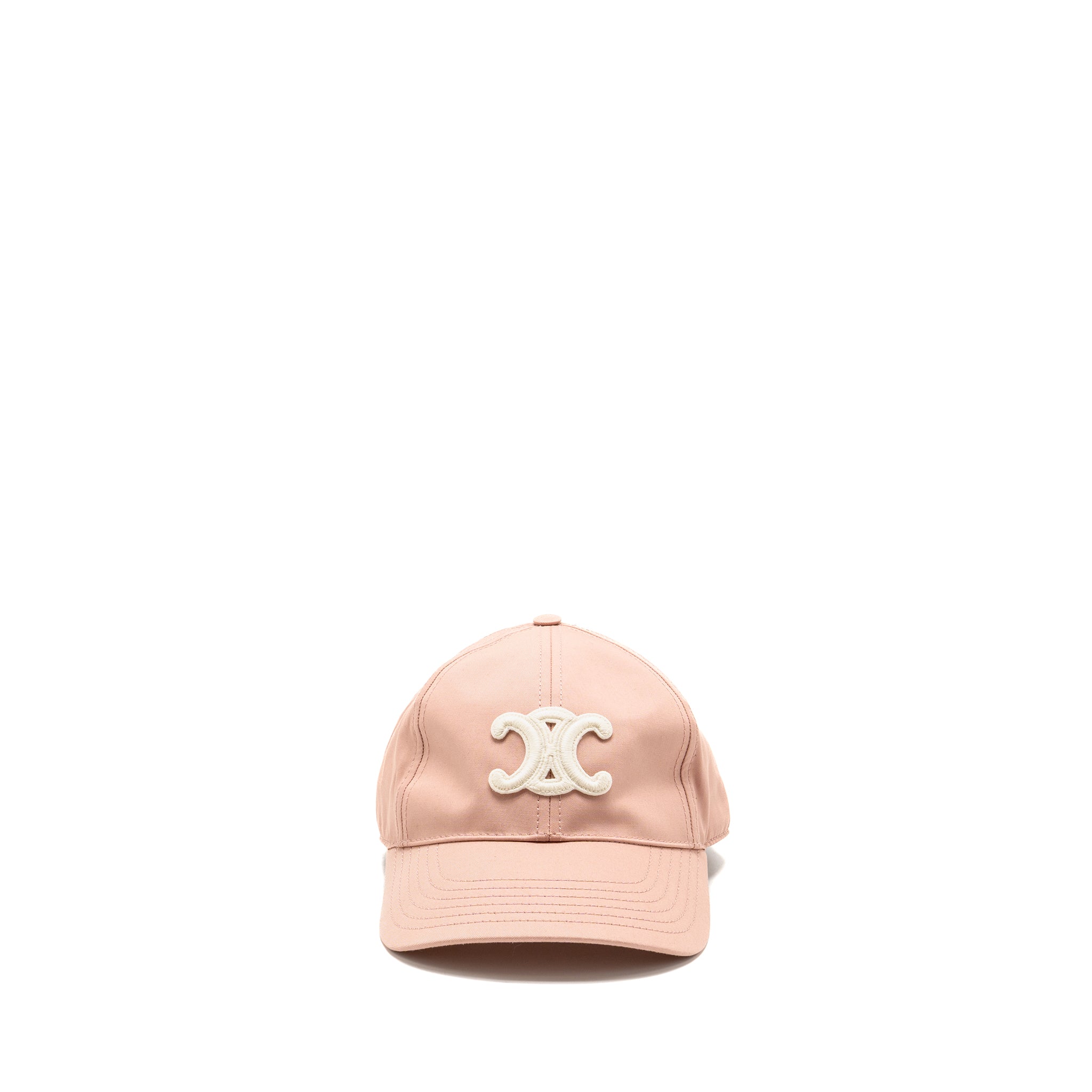 celine-size-s-triomphe-baseball-cap-cotton-vintage-pink-ghw