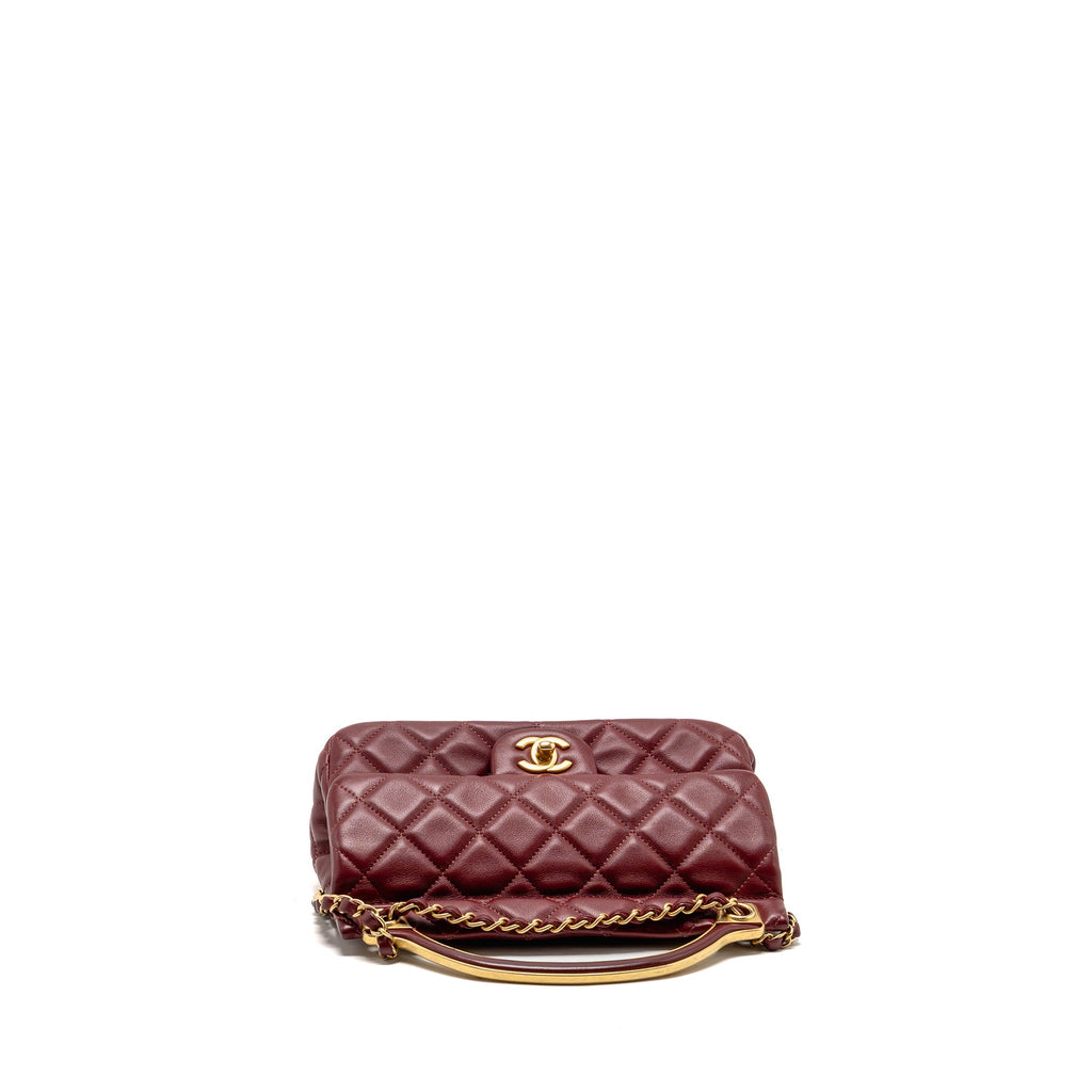 chanel-hanger-flap-bag-lambskin-dark-red-ghw-microchip-copy