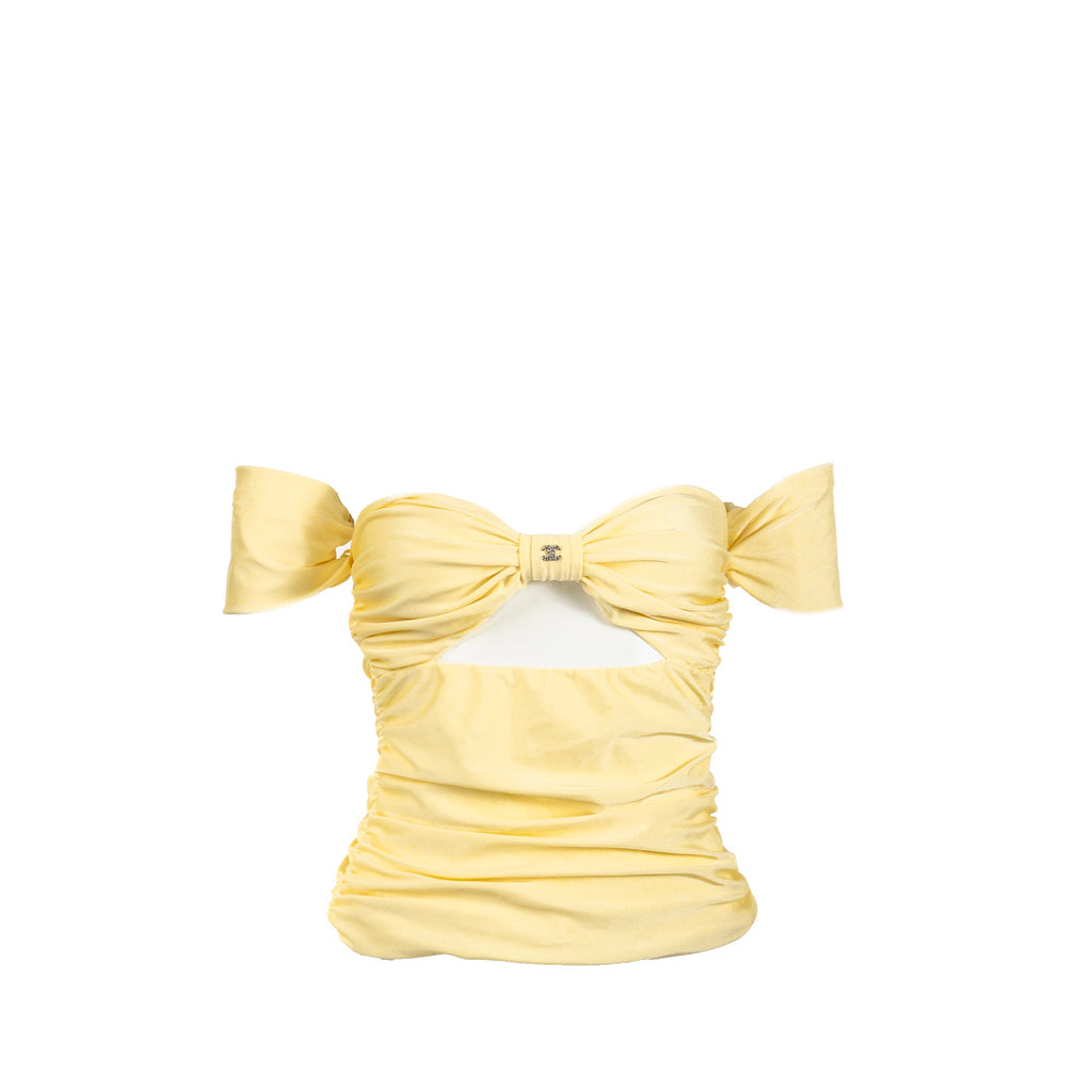 chanel-size-36-bow-top-yellow