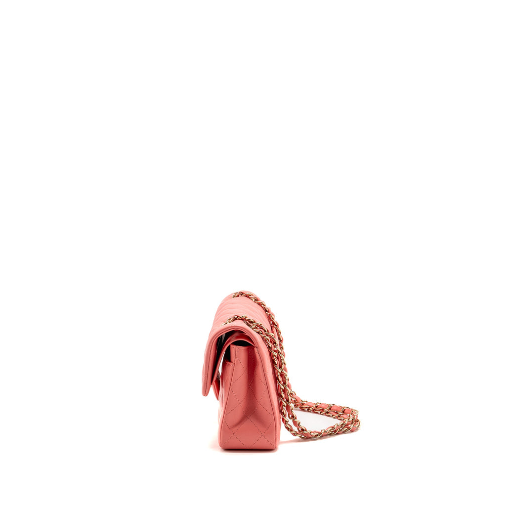 chanel-small-classic-double-flap-bag-lambskin-pink-lghw-microchip