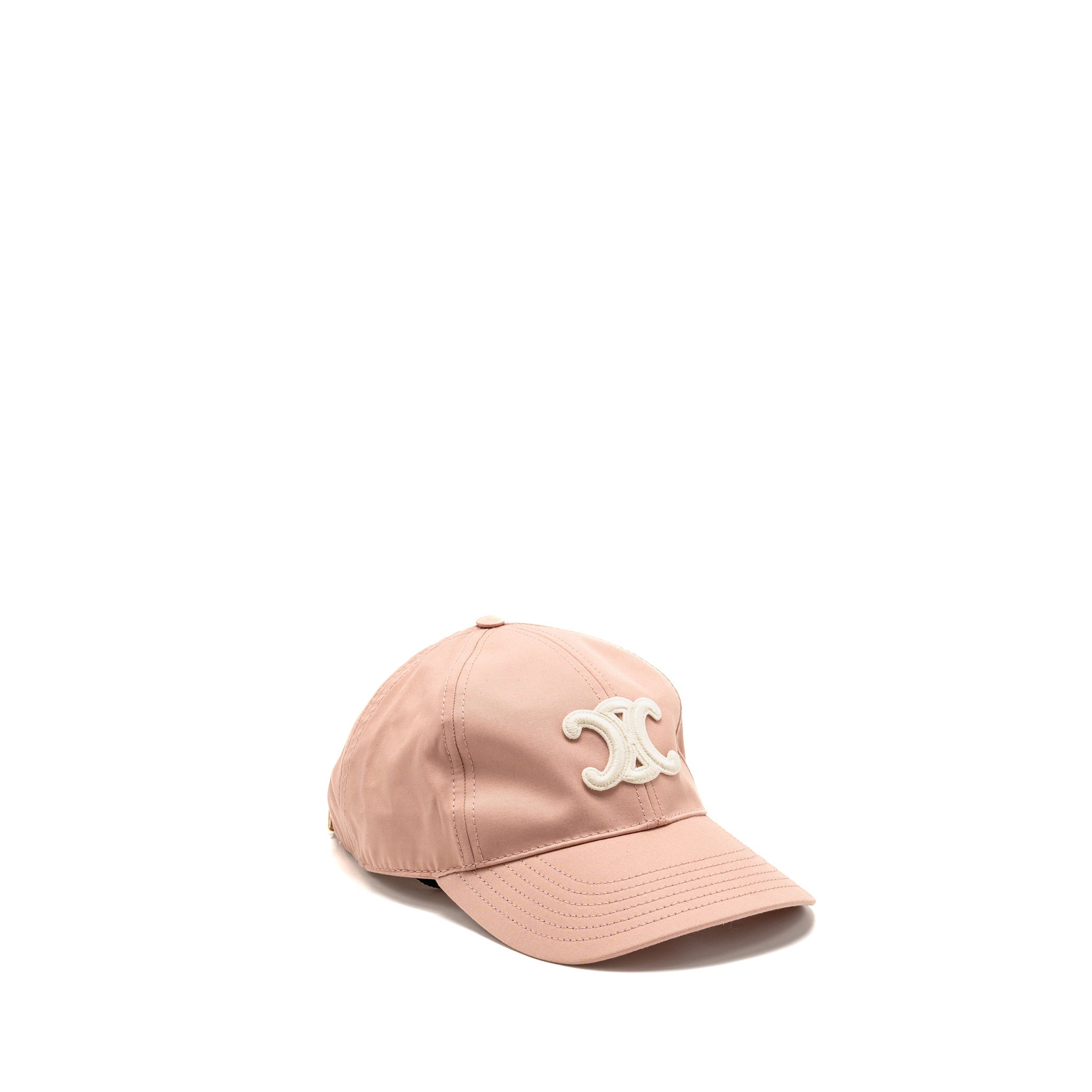 celine-size-s-triomphe-baseball-cap-cotton-vintage-pink-ghw