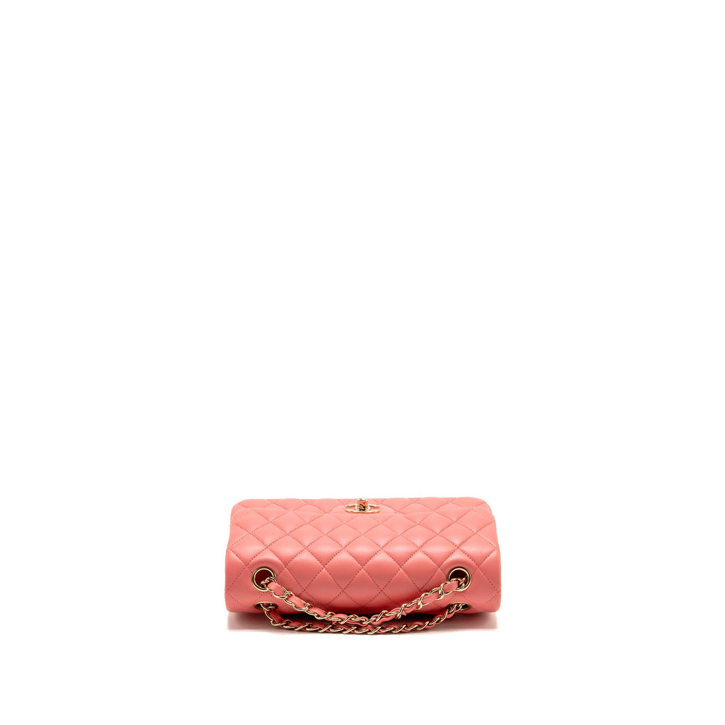 chanel-small-classic-double-flap-bag-lambskin-pink-lghw-microchip