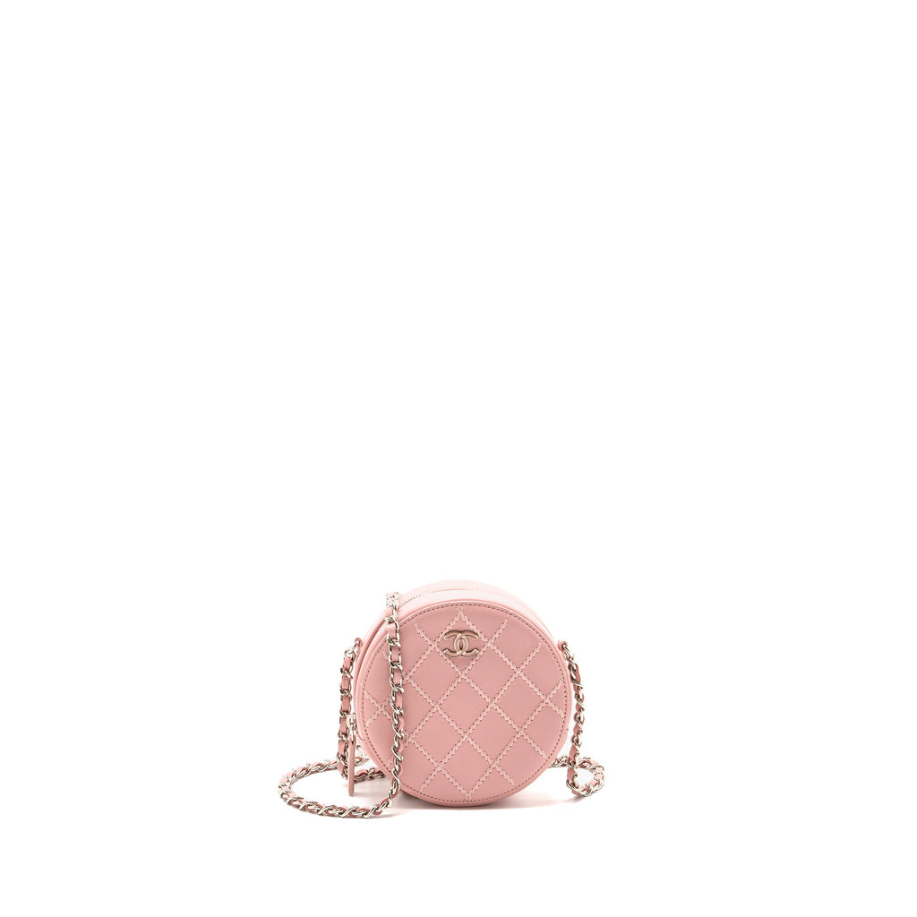 chanel-mini-round-vanity-clutch-with-chain-lambskin-pink-shw