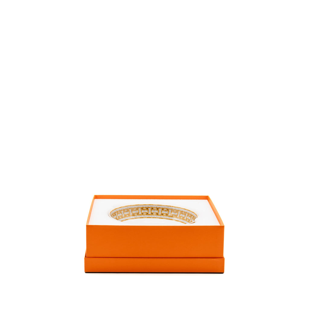 hermes-assiette-calotte-mosaique-au-24-gold-hollow-dish-multicolour-sell-in-a-set