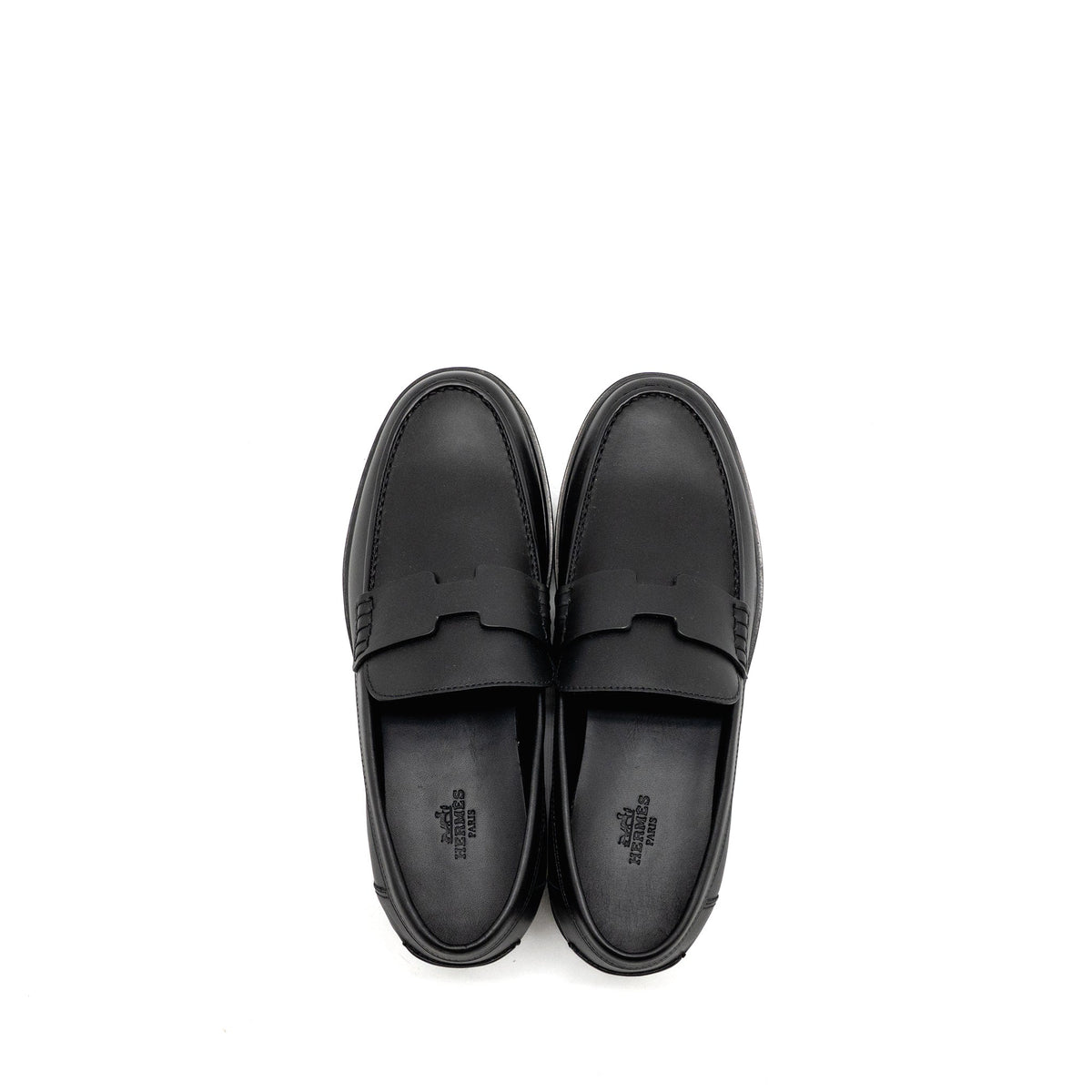 hermes-size-37-mocassins-hitch-loafer-glazed-calfskin-black-copy