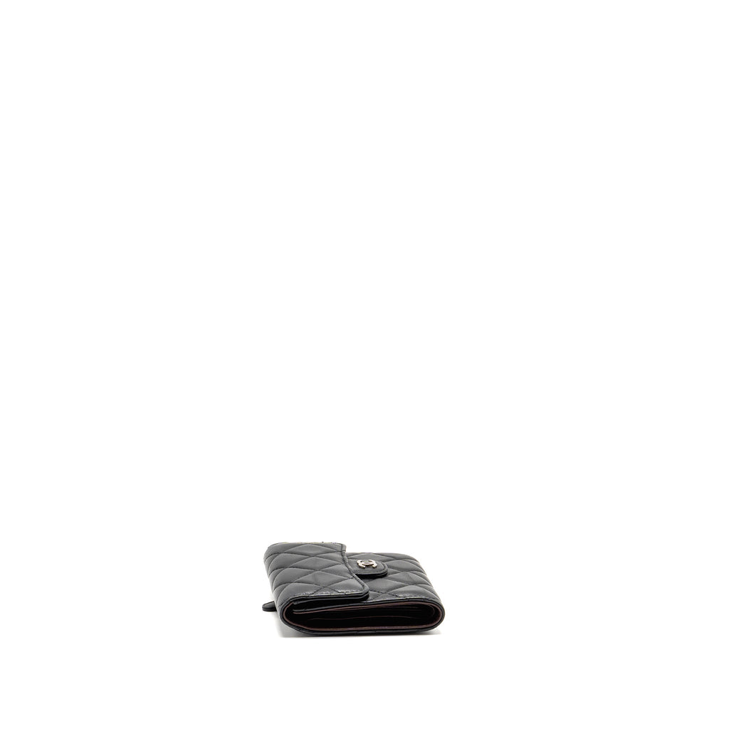 chanel-small-classic-flap-wallet-lambskin-black-shw