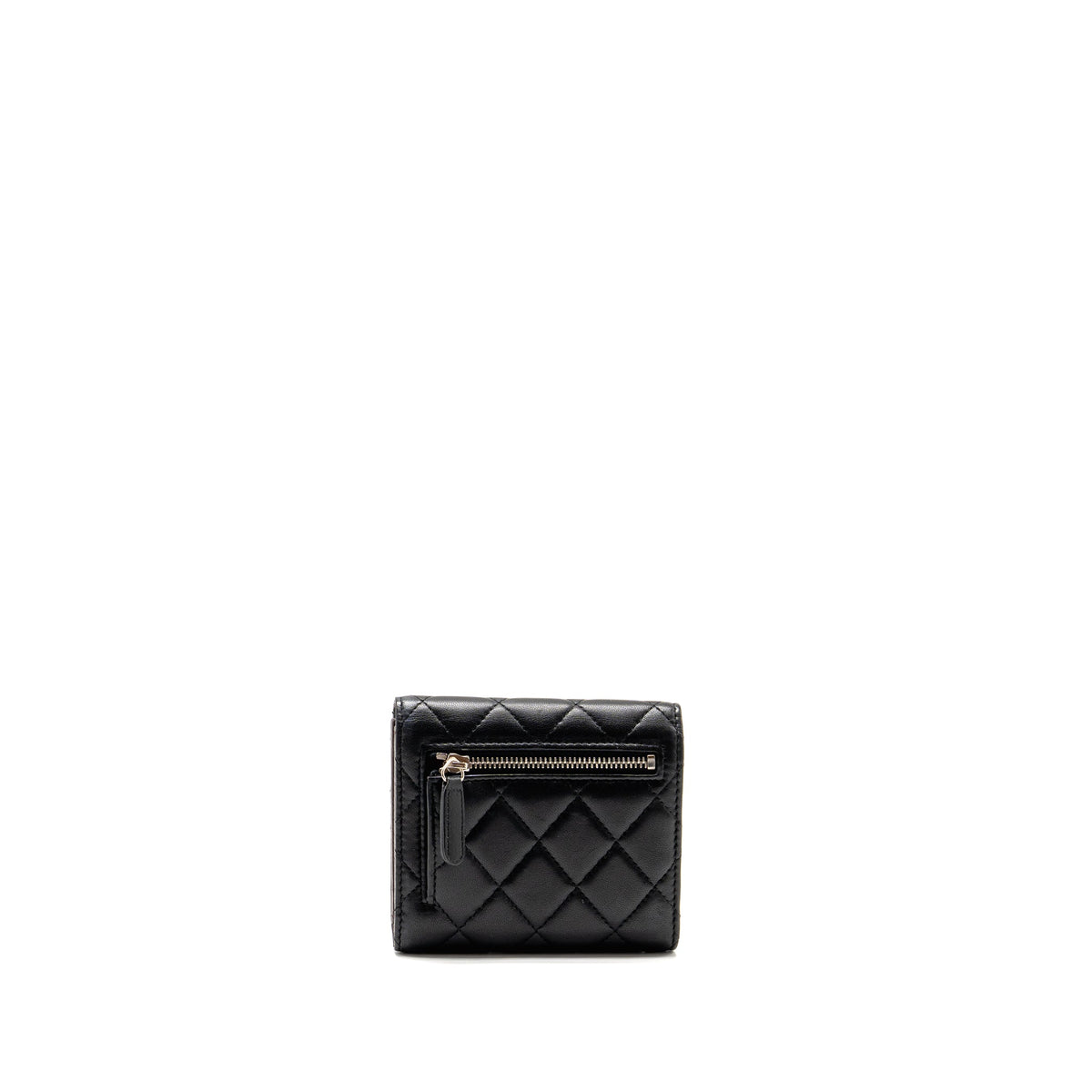 chanel-small-classic-flap-wallet-lambskin-black-shw