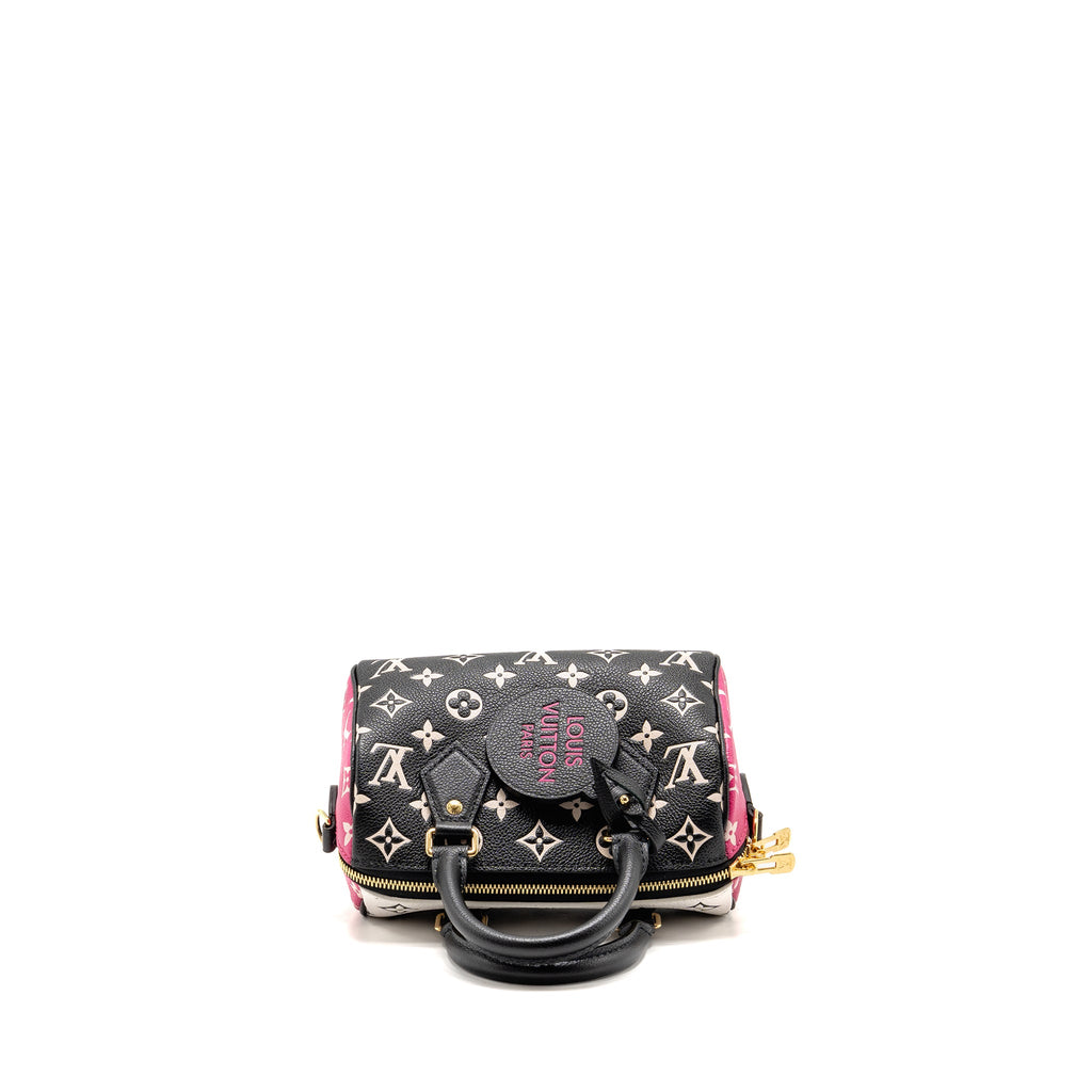louis-vuitton-speedy-20-bandouliere-monogram-empreinte-leather-black-pink-white-ghw