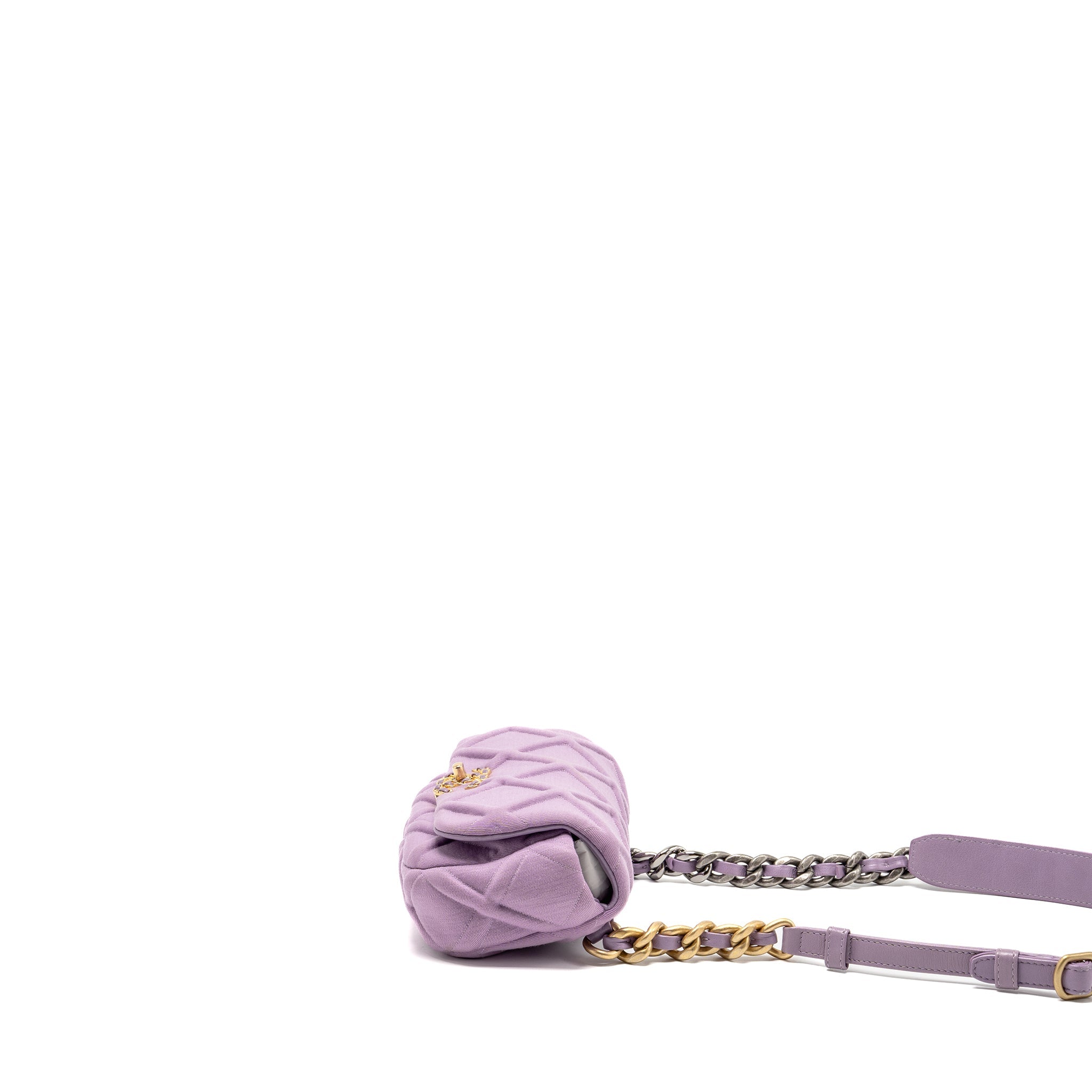 chanel-19-belt-waist-bag-fabric-purple-multicoloured-hardware