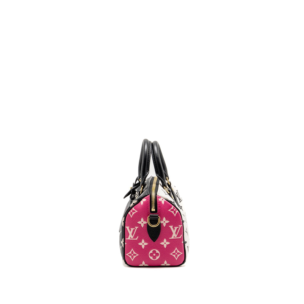 louis-vuitton-speedy-20-bandouliere-monogram-empreinte-leather-black-pink-white-ghw