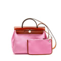 hermes-herbag-31-zip-bag-canvas-hunter-leather-pink-cuivre-shw-stamp-y