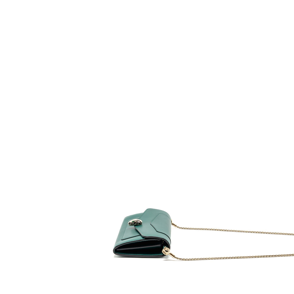 bvlgari-serpenti-flap-wallet-with-chain-calfskin-green-lghw