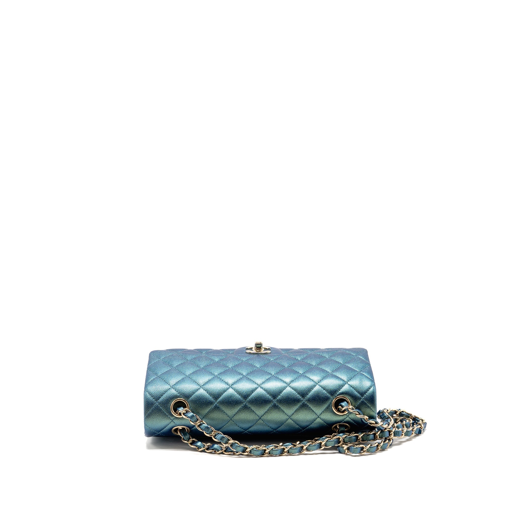 chanel-22p-medium-classic-double-flap-bag-caviar-iridescent-green-lghw-microchip