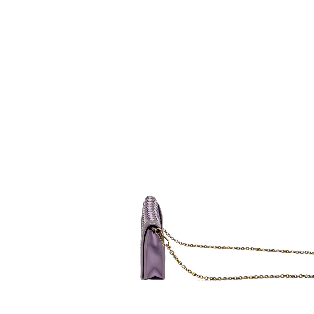 bottega-veneta-intrecciato-wallet-on-chain-leather-purple-grey-ghw